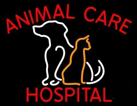 Animal Care Hospital Neon Sign